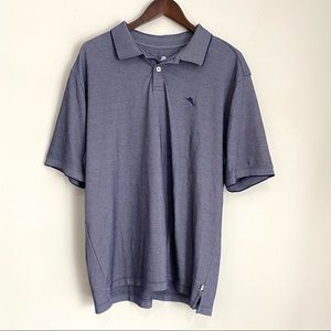 TOMMY BAHAMA Mens XL Blue/Purple Short Sleeve Casual Polo Shirt M5